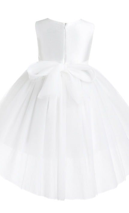 kids atelier tulleen White Hazel Tulle Party Dress