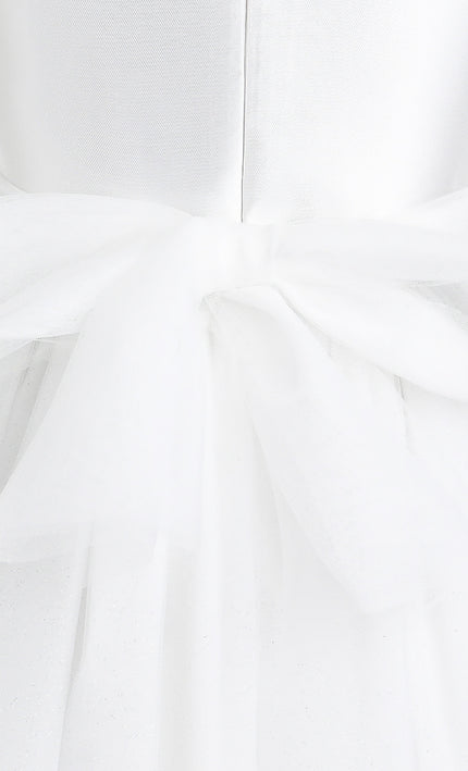 kids atelier tulleen White Hazel Tulle Party Dress