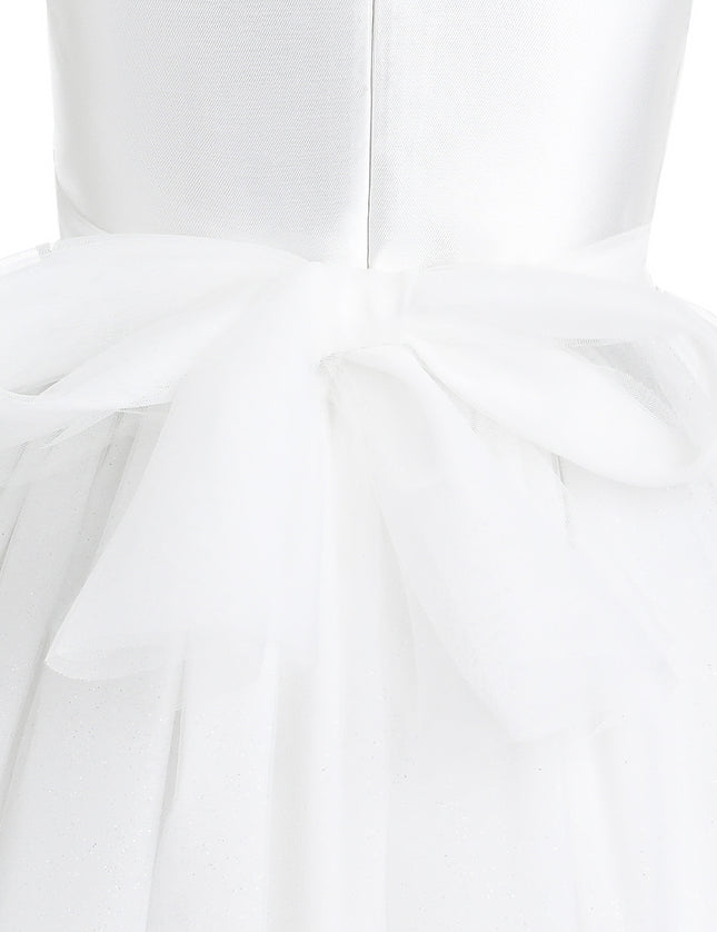 kids atelier tulleen White Hazel Tulle Party Dress