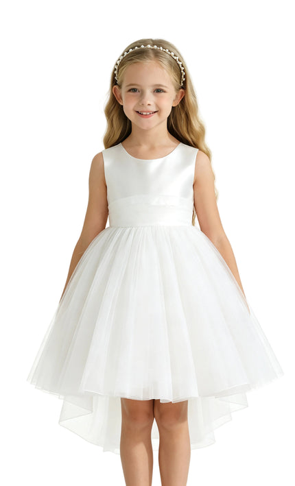 kids atelier tulleen White Hazel Tulle Party Dress