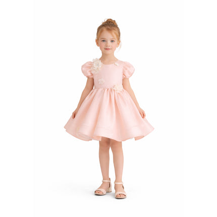 kids atelier tulleen Pink Anabelle Floral Dress