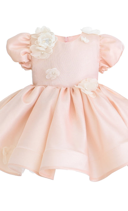 kids atelier tulleen Pink Anabelle Floral Dress