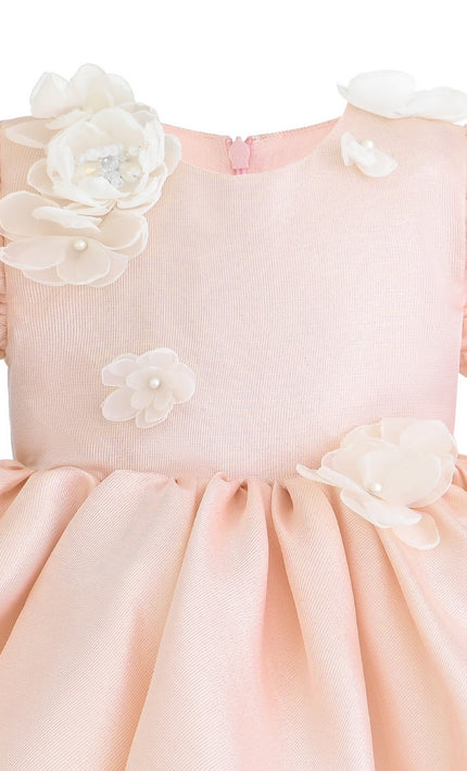 kids atelier tulleen Pink Anabelle Floral Dress