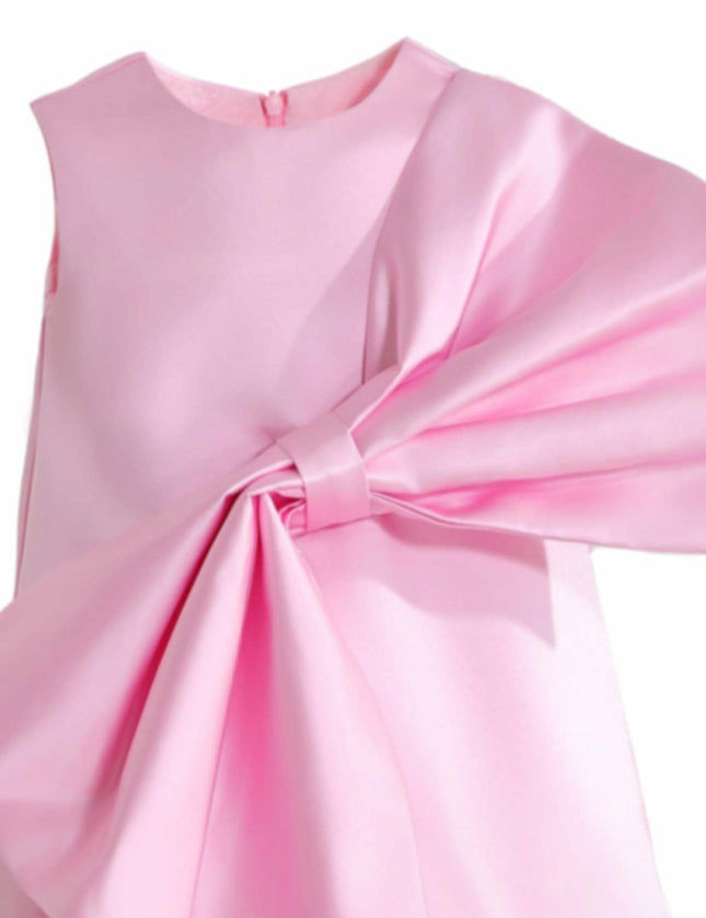 kids atelier tulleen Pink Dahlielle Satin Bow Dress