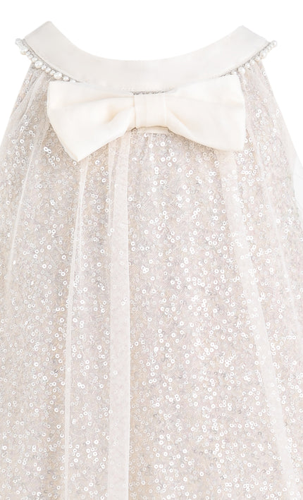 kids atelier tulleen Beige Tansy Petal Cascade Dress