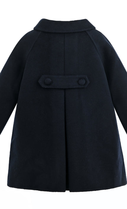 kids atelier tulleen Navy Winter Bow Coat