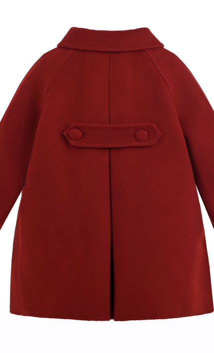 kids atelier tulleen Red Winter Bow Coat