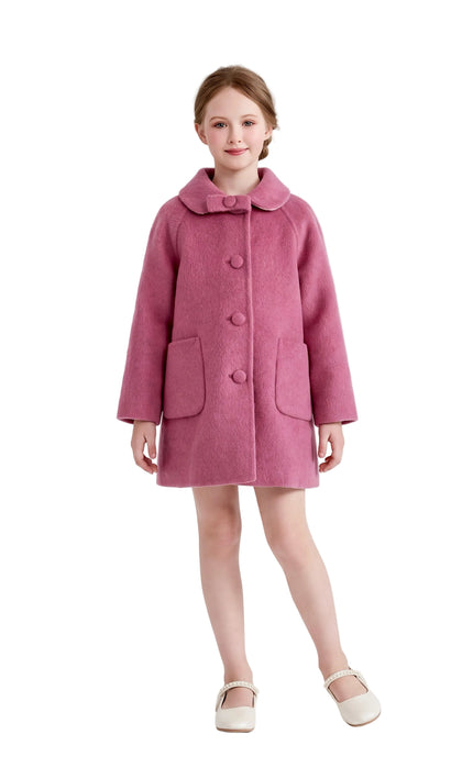 kids atelier tulleen Rose Winter Bow Coat