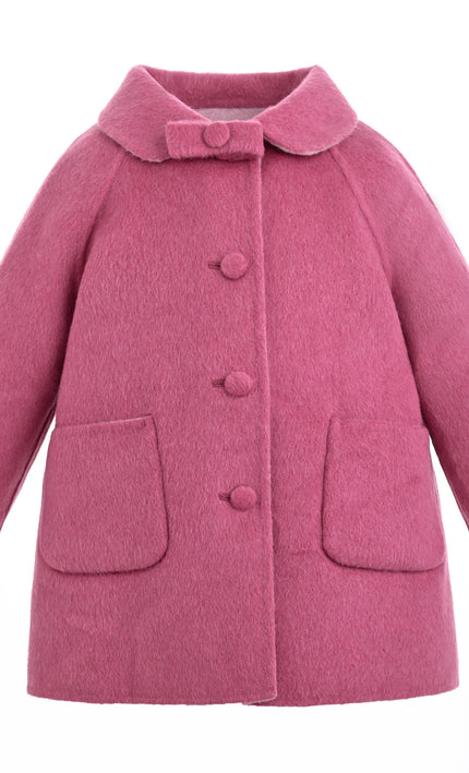 kids atelier tulleen Rose Winter Bow Coat