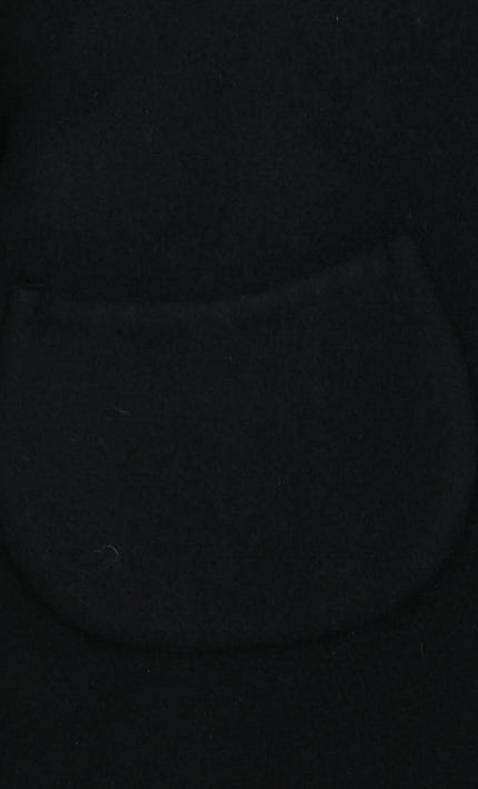 kids atelier tulleen Black Button Wool Jacket