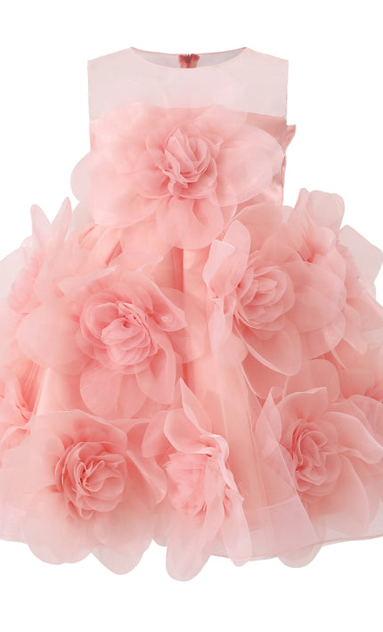 kids atelier tulleen Rose Briellea Embellished Sleeveless Dress