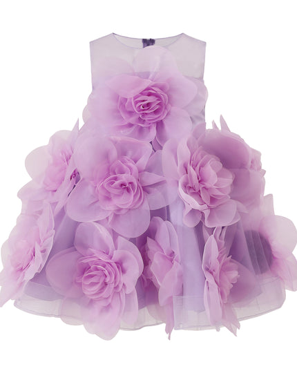 kids atelier tulleen Purple Briellea Embellished Sleeveless Dress