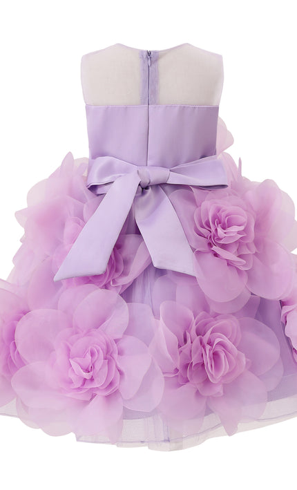 kids atelier tulleen Purple Briellea Embellished Sleeveless Dress