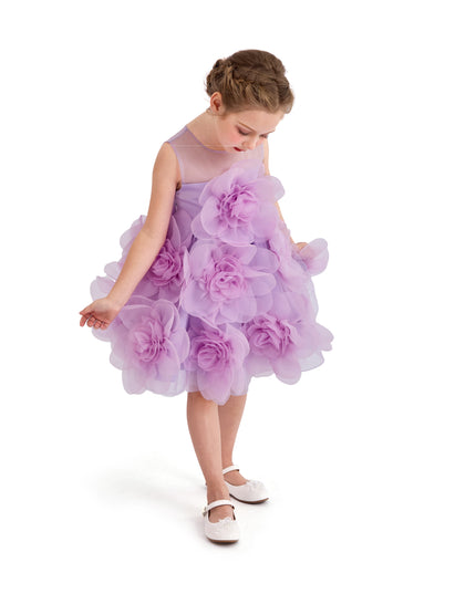 kids atelier tulleen Purple Briellea Embellished Sleeveless Dress