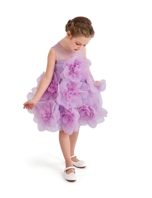 kids atelier tulleen Purple Briellea Embellished Sleeveless Dress