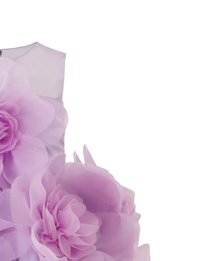 kids atelier tulleen Purple Briellea Embellished Sleeveless Dress