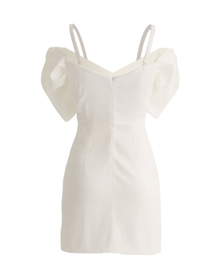 kids atelier tulleen White Bow Mini Dress