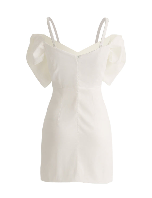 kids atelier tulleen White Bow Mini Dress