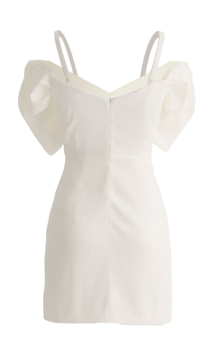 kids atelier tulleen White Bow Mini Dress