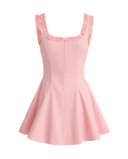 kids atelier tulleen Light Pink Ruffle Strap Dress