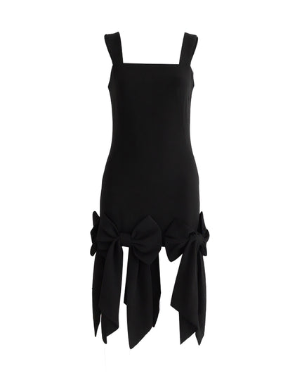 kids atelier tulleen Black Bow-Tail Dress