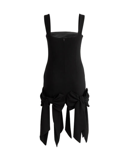 kids atelier tulleen Black Bow-Tail Dress