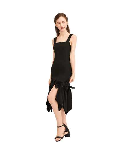 kids atelier tulleen Black Bow-Tail Dress