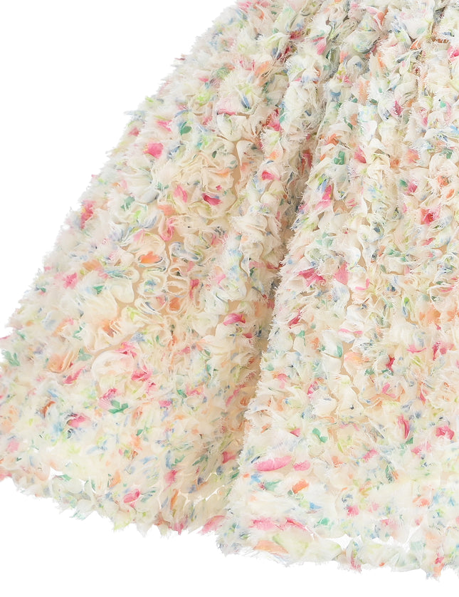 kids atelier tulleen Cream Fiorabelle Floral Petal Occasion Dress