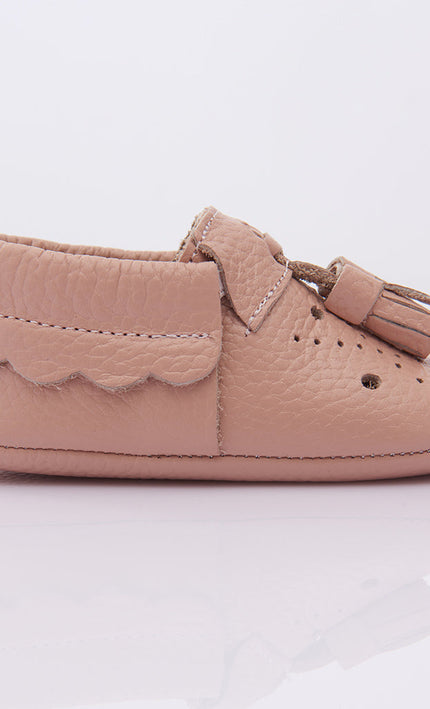 Pink Tassel Booties