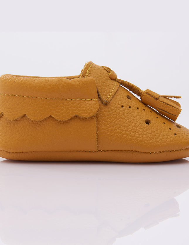 Yellow Tassel Booties