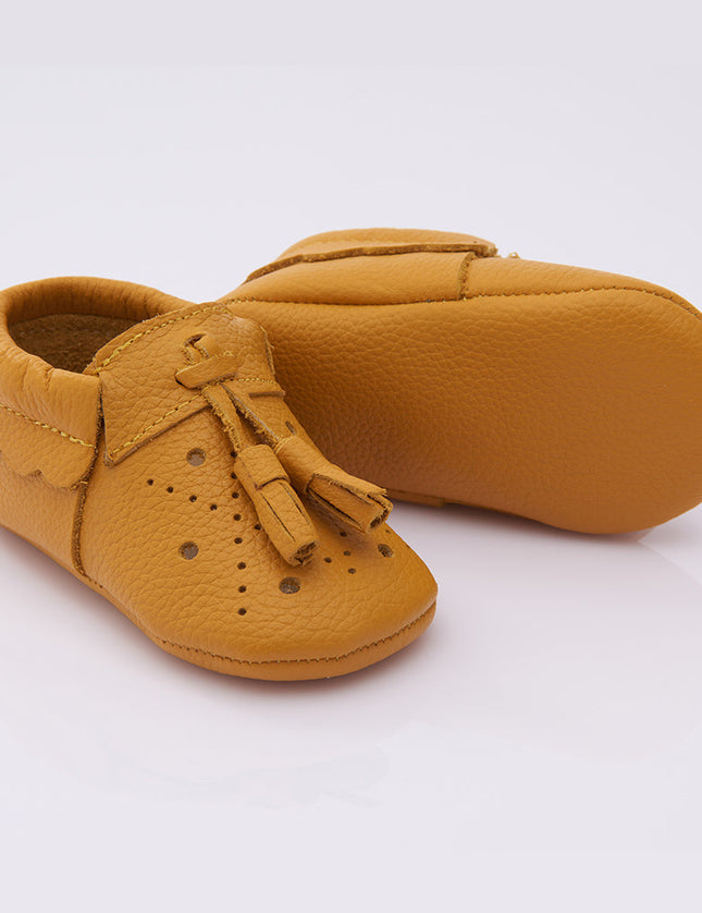 Yellow Tassel Booties