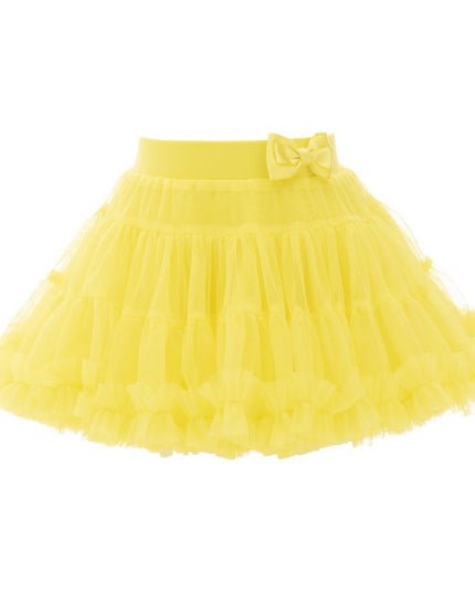 Yellow Bow Tutu Skirt