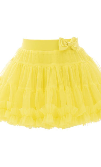 Yellow Bow Tutu Skirt