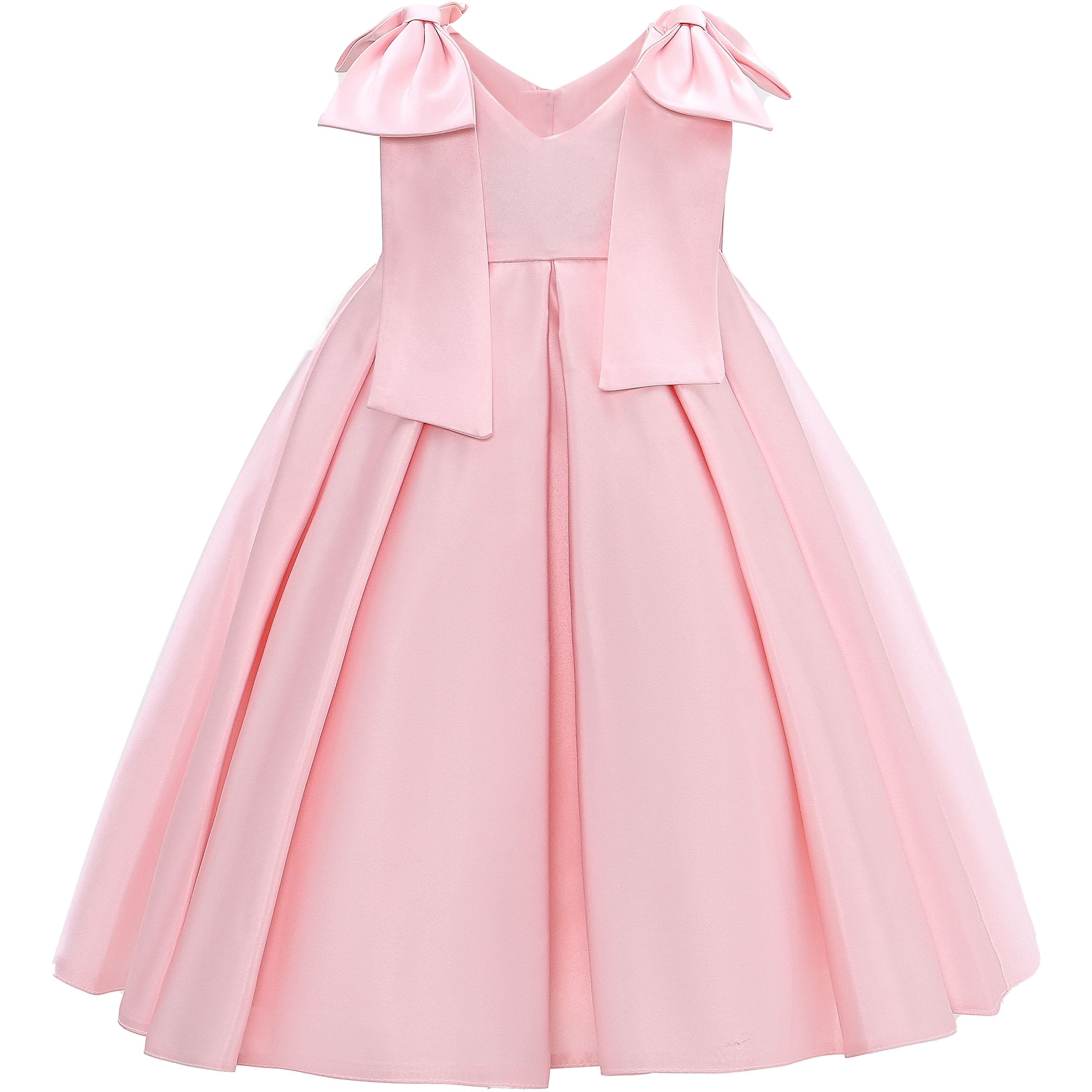 Buy Cilucu Baby Girls Dress Toddler Kids Party Dress Tutu Pageant Lace Dresses  Gown for Flower Girl Baby Birthday Pink Peach 6 Months-12 Months at  Amazon.in