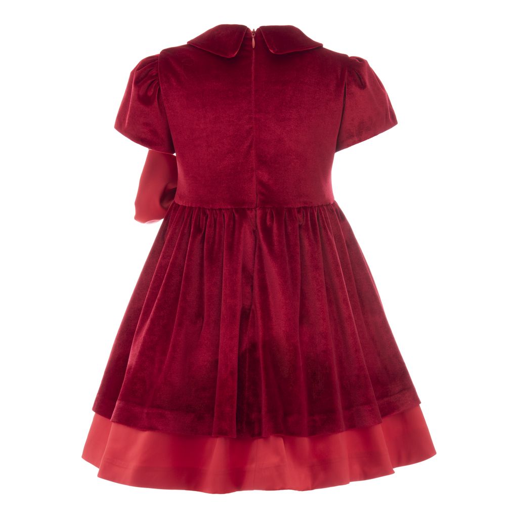 kids-atelier-tulleen-kid-girl-red-velvet-bow-jersey-dress-th-2101-red