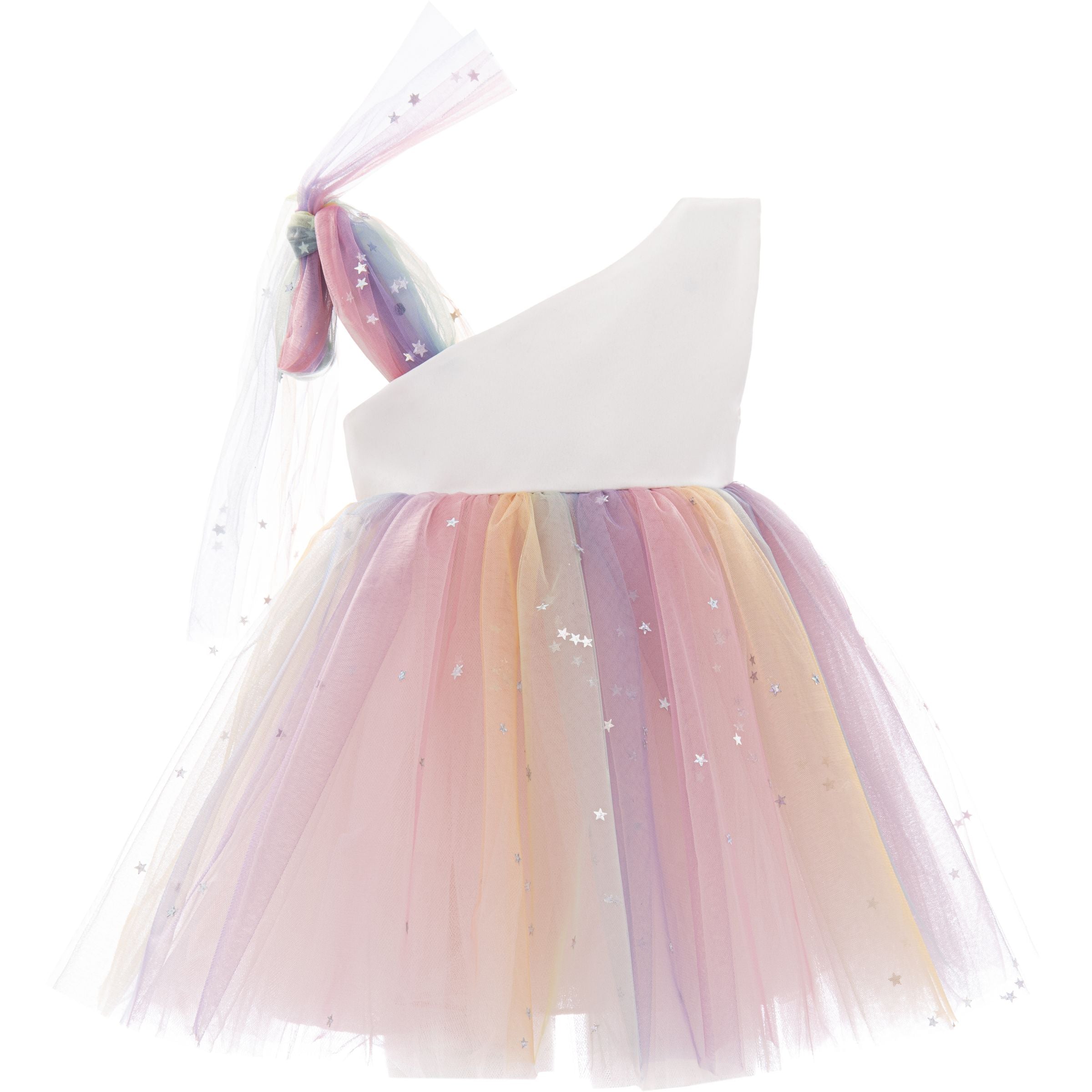 Mimi Tutu White Cakepop Unicorn Rainbow Tulle Dress 5Y / White